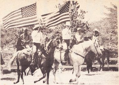 Opening a horse show, 1980s