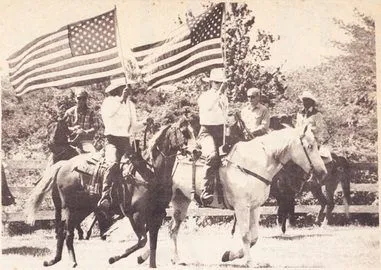 Opening a horse show, 1980s
